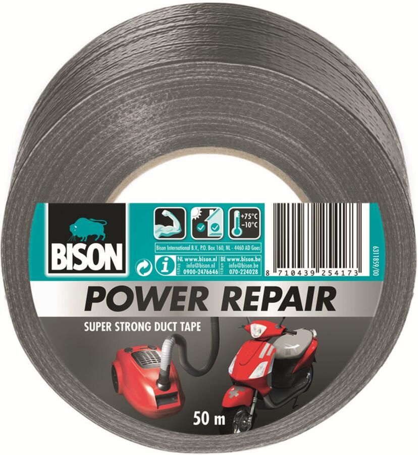 Bison Power Repair Grijs | Rol | 50 m 6311859
