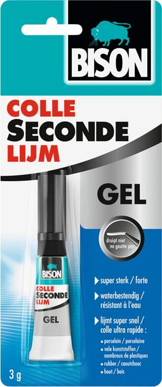 Bison Secondelijm Gel Blister | 3 g 1490288