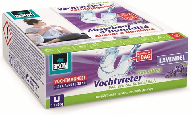 Bison Vochtvreter Vochtmagneet Lavendel | 1x450 g 6314043