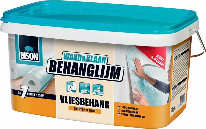 Bison Wand&Klaar Behanglijm Vliesbehang Pot | 1 kg 6311242