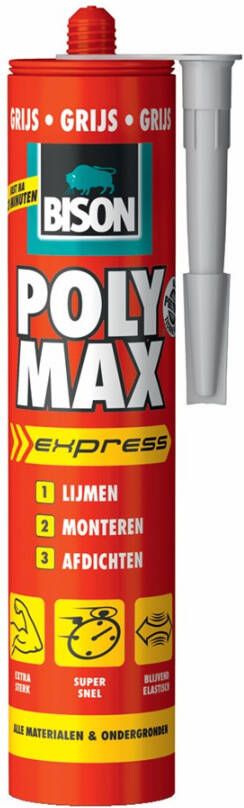 Bison Poly Max Express Grijs Crt 425G*12 Nl 6309306