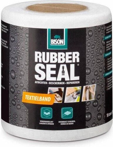 Bison Rubber Seal Textielband 10Cmx10M*6 Nlfr 6310132