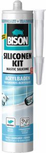 Bison Siliconenkit Acrylbaden Transparant Crt 300Ml*12 Nlfr 1491371