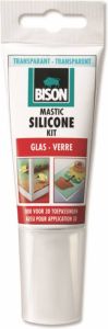 Bison Siliconenkit Glas Transparant Tub 60Ml*12 Nlfr 6301462