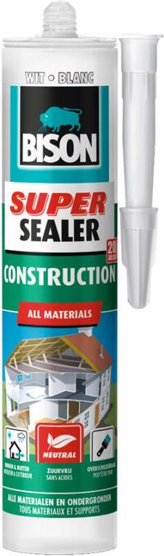 Bison Super Sealer Construction Wit Crt 290Ml*12 Nlfr 6304528