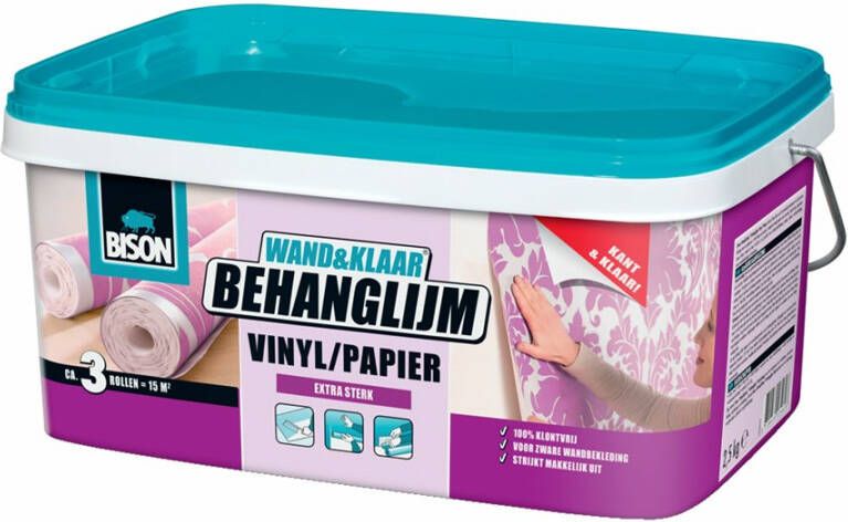 Bison Wand&Klaar Behanglijm Vinyl Papier Buc 2.5Kg*1 Nlfr 6302989