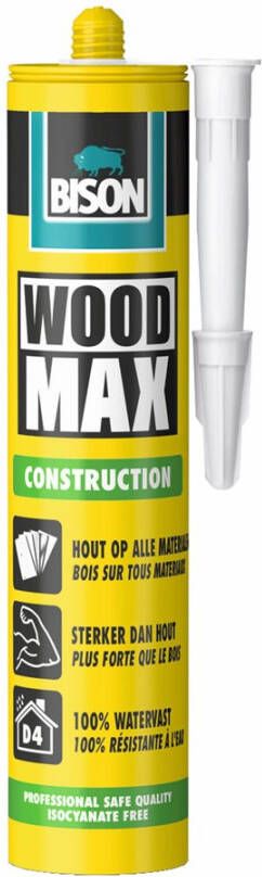 Bison Wood Max Crt 380G*12 Nlfr houtconstructielijm 6311171