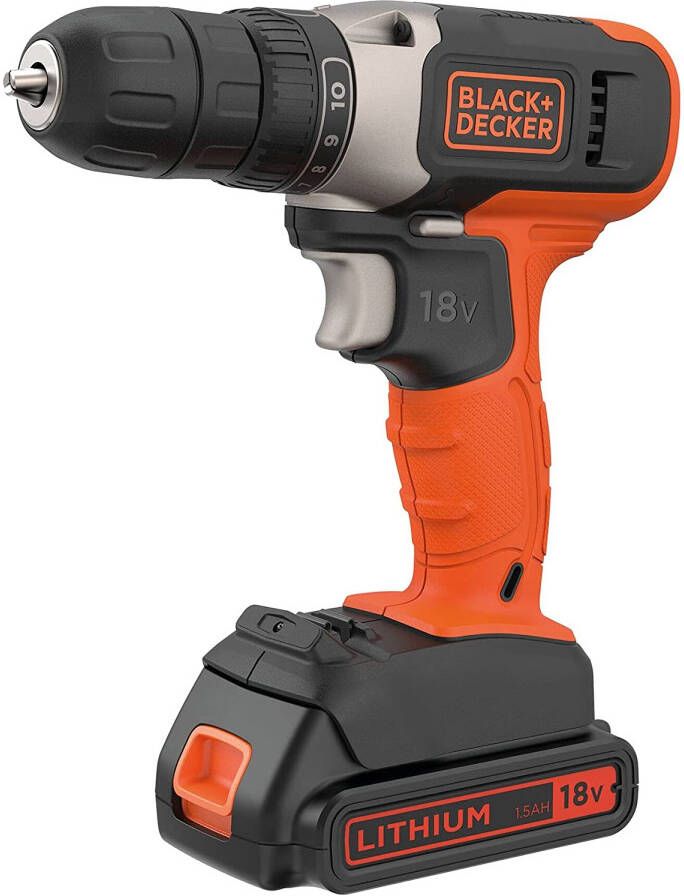 Black and Decker BCD001C1 | 18V 1.5Ah Schroefboormachine BCD001C1-QW