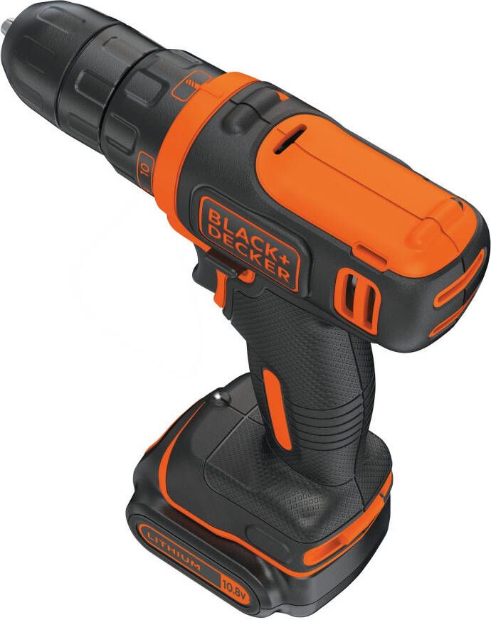Black+Decker BDCDD12 10.8V 1.5Ah Schroefboormachine | 1x 10.8V 1.5Ah accu + 200 mA lader BDCDD12-QW