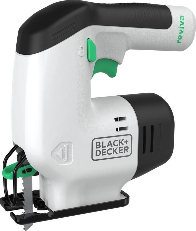 Black+Decker REVJ12C | Reviva Accu Decoupeerzaag 12V (1x 1.5Ah geïntegreerde accu) zonder koffer REVJ12C-QW