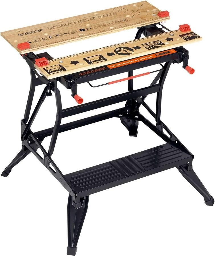 Black+Decker WM825 Workmate Opvouwbare Werkbank | H 620 800mm vert. klem WM825-XJ