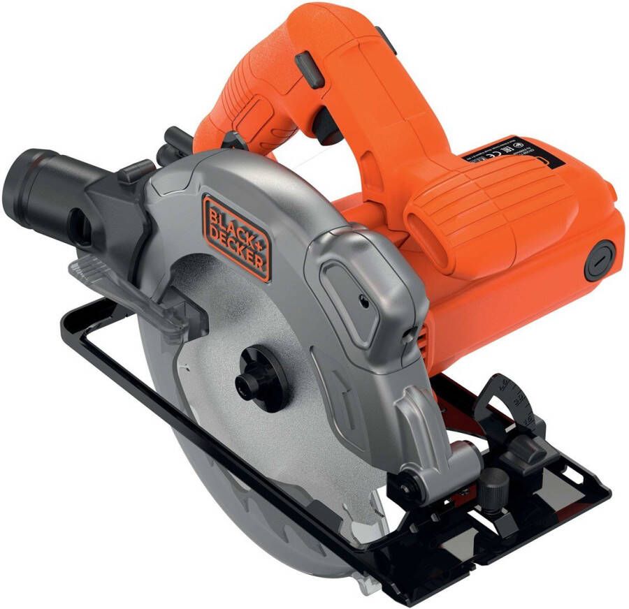 Black+Decker CS1250LK 1250W 190mm Cirkelzaag in koffer | 1x Zaagblad | Langsgeleider | In koffer CS1250LK-QS
