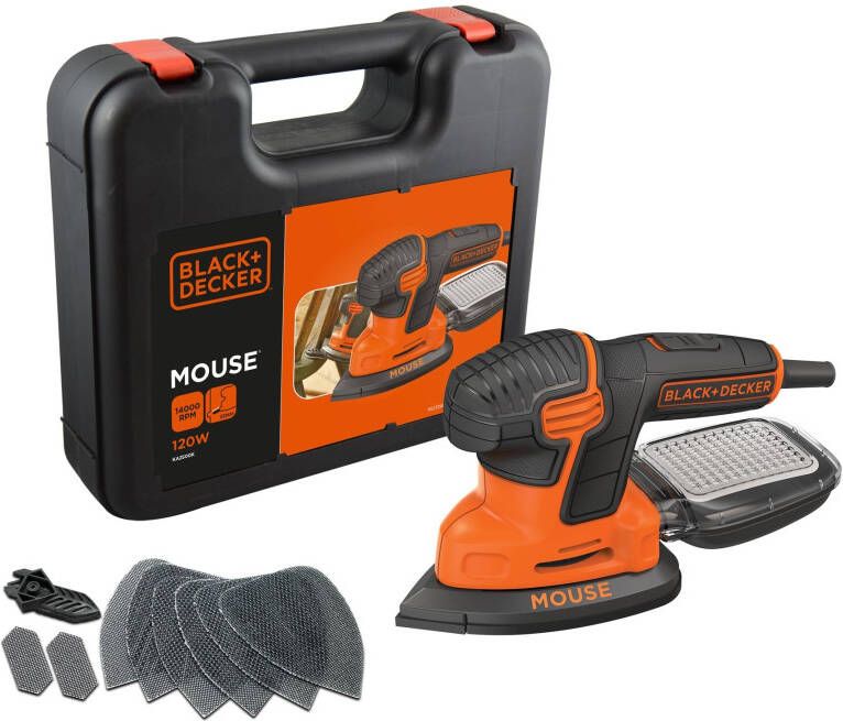 Black+Decker KA2500K 120W Mouse Detailschuurmachine KA2500K-QS