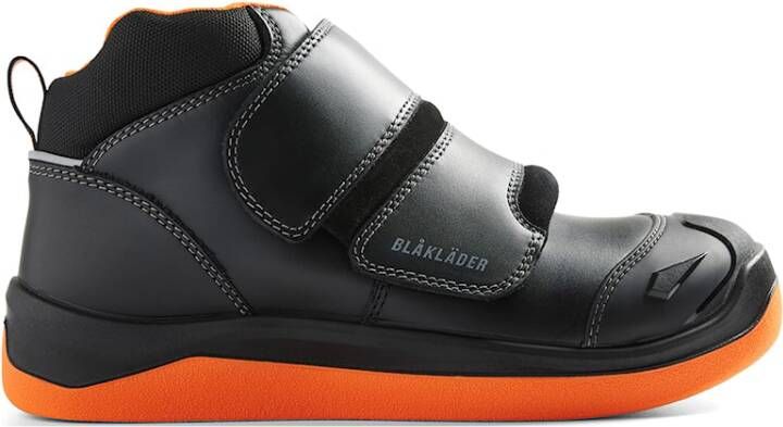 Blåkläder Asfaltschoen Elite 2459 S2 P Hoog | Zwart Oranje | 00.183.010.37