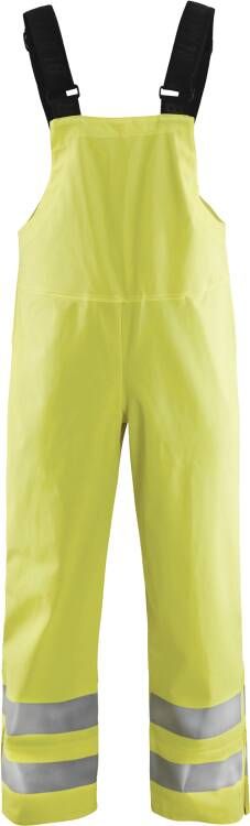 Blåkläder Bretelregenbroek High-Vis LEVEL 3 13862005 | High-Vis Geel | Maat XXL 7330509569856