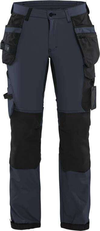 Blåkläder Dames 4-weg stretch werkbroek 71921645 | Donker marineblauw Zwart | 7330509741719