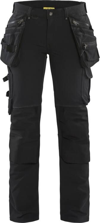Blåkläder Dames 4-weg stretch werkbroek 71981644 | Zwart | 7330509729250