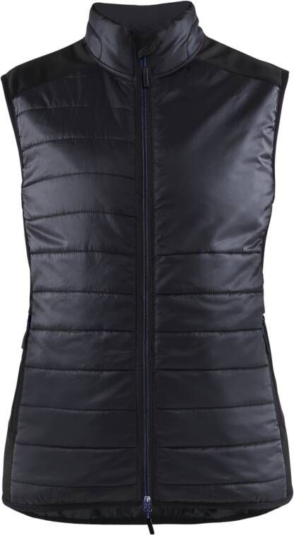 Blåkläder Dames bodywarmer gevoerd 38642030 | Zwart Donker marineblauw | Maat XXL 7330509818701