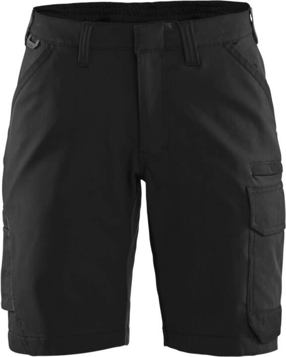 Blåkläder Dames service short 4-weg stretch 71231645 | Zwart Donkergrijs | 7330509822951