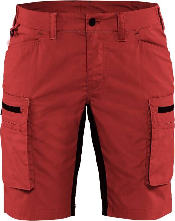 Blåkläder Dames Service Short met stretch 71491845 | Rood Zwart | 7330509586778