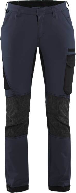 Blåkläder Dames Service werkbroek 4-weg stretch 71221645 | Donker marineblauw Zwart | 7330509742563