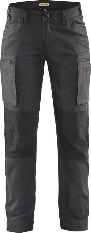 Blåkläder Dames Service werkbroek stretch 71591146 | Donkergrijs Zwart | 7330509484944
