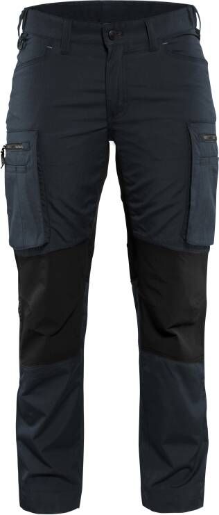 Blåkläder Dames Service werkbroek Stretch 71591845 | Donker marineblauw Zwart | 7330509499252