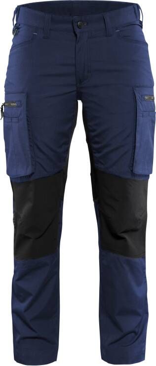 Blåkläder Dames Service werkbroek Stretch 71591845 | Marineblauw Zwart | 7330509499405