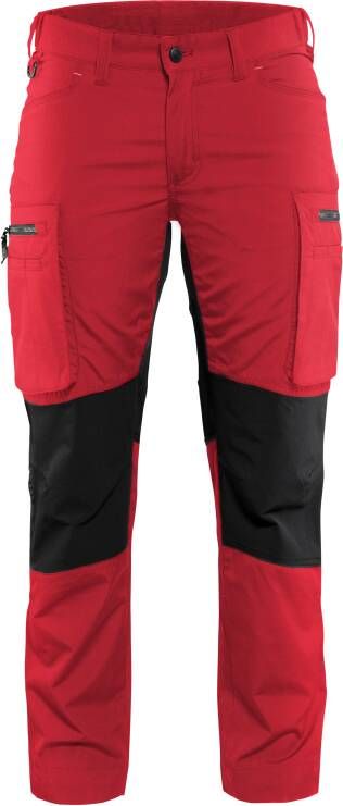 Blåkläder Dames Service werkbroek Stretch 71591845 | Rood Zwart | 7330509499191