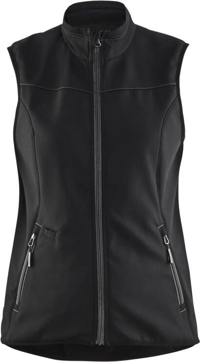 Blåkläder Dames softshell bodywarmer 38512516 | Zwart Donkergrijs | Maat XXL 7330509647875
