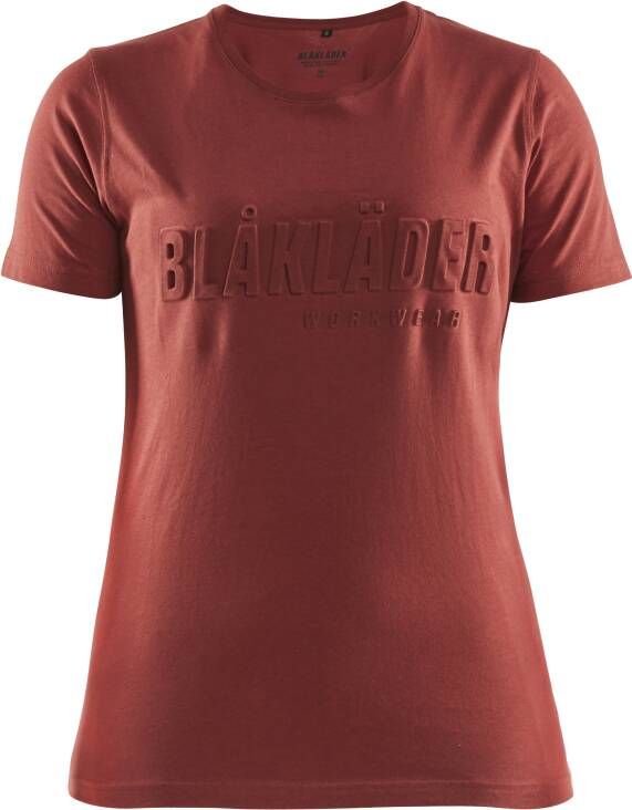 Blåkläder Dames T-Shirt 3D 34311042 | Gebrand rood | Maat XXL 7330509770689