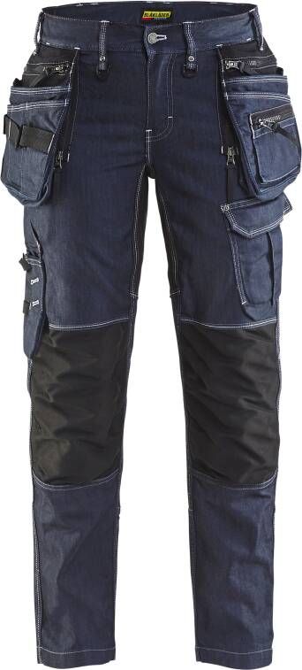 Blåkläder Dames werkbroek X1900 Stretch 79901141 | Marineblauw Zwart | 7330509522394