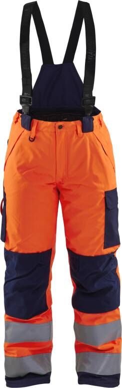 Blåkläder Dames Winterwerkbroek High-Vis 78851977 | High-Vis Oranje Marineblauw | 7330509551257