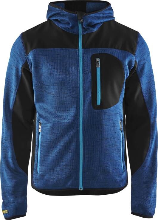 Blåkläder Gebreid vest met softshell 49302117 | Marineblauw Marineblauw | Maat 4XL 7330509411513