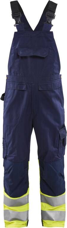 Blåkläder High-Vis bretelbroek 26621800 | Marine High-Vis Geel | 7330509727287