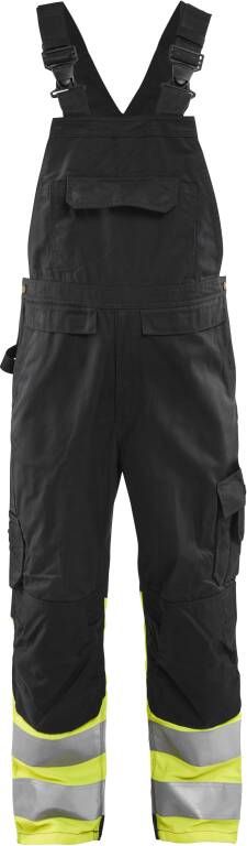 Blåkläder High-Vis bretelbroek 26621800 | Zwart High-Vis Geel | 7330509718728