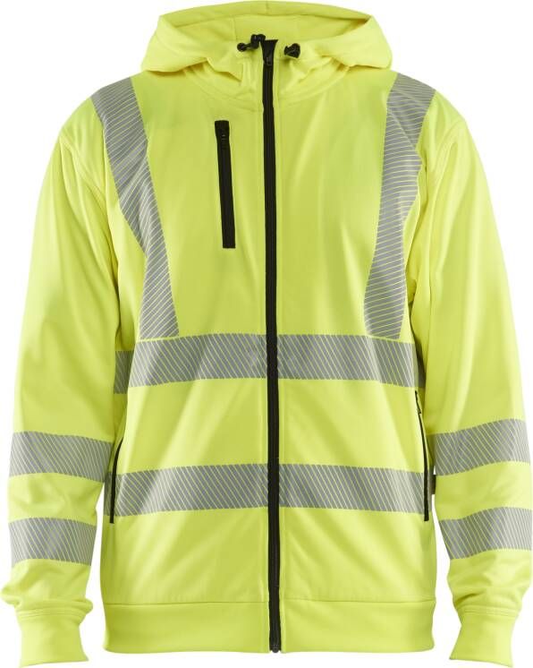 Blåkläder High-Vis Hoodie met rits 35652538 | High-Vis Geel | Maat 4XL 7330509831694