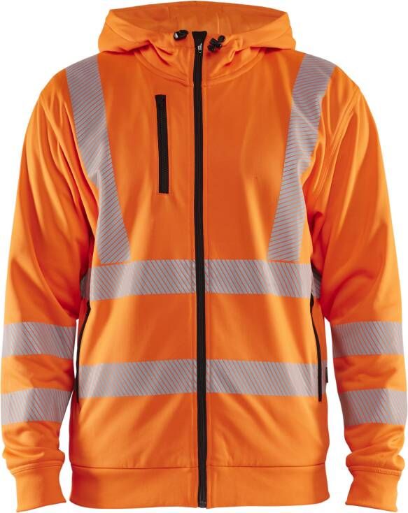 Blåkläder High-Vis Hoodie met rits 35652538 | High-Vis Oranje | Maat 4XL 7330509831779