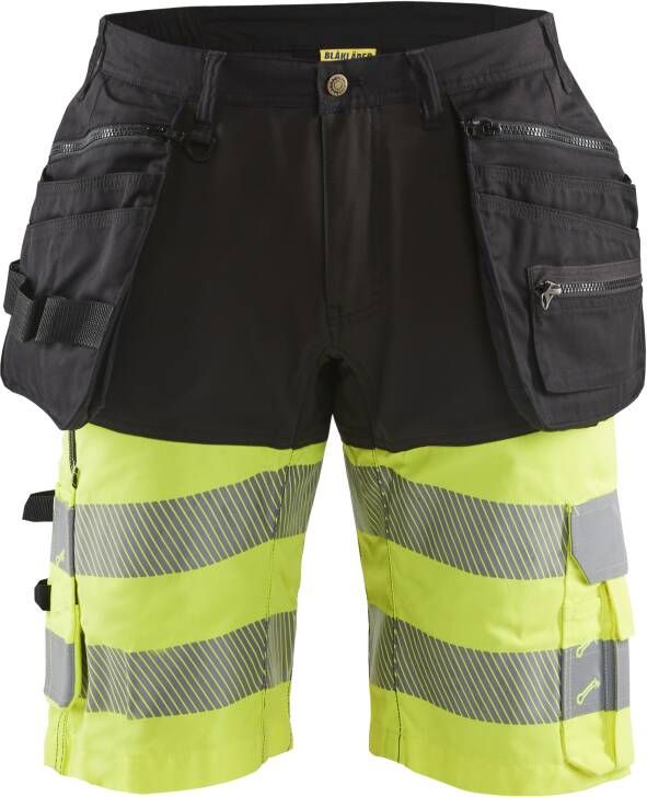 Blåkläder High-Vis short 15961811 | Zwart High Vis Geel | 7330509787205