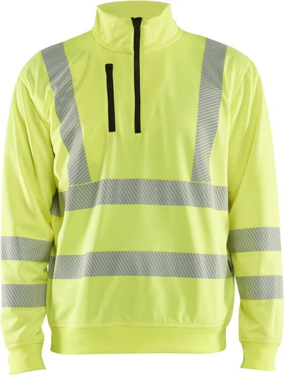 Blåkläder High-Vis Sweatshirt halve rits 35642538 | High-Vis Geel | Maat XXL 7330509831502