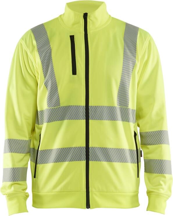 Blåkläder High-Vis Sweatshirt met rits 35632538 | High-Vis Geel | Maat 4XL 7330509832172