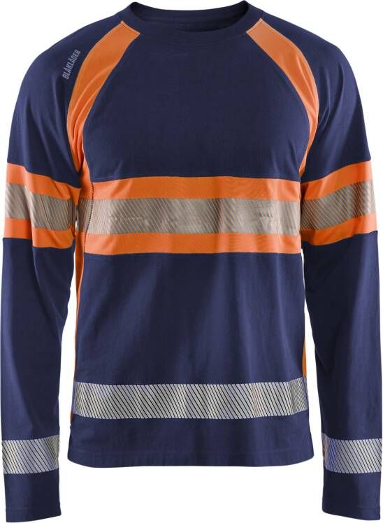 Blåkläder High-Vis T-Shirt lange mouwen 35101030 | Marine High-Vis Geel | Maat XXL 7330509799376