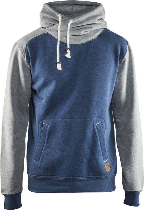 Blåkläder Hooded Sweatshirt 33991157 | Blauw melange Grijs | Maat 4XL 7330509465158
