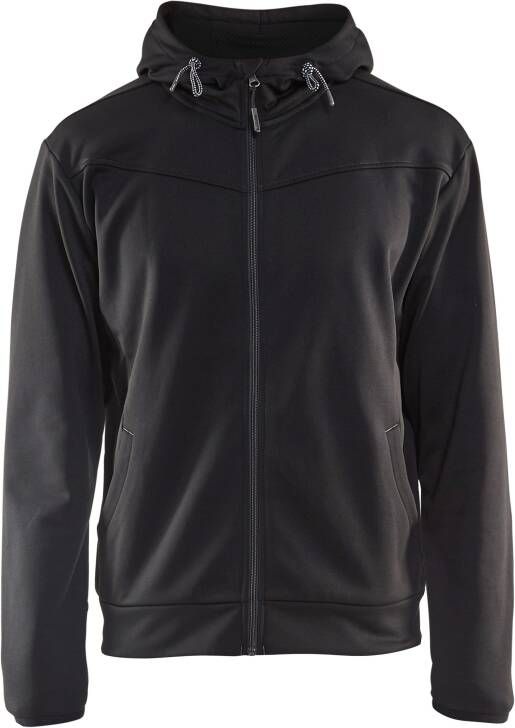 Blåkläder Hoodie met rits 33632526 | Zwart Donkergrijs | Maat XXL 7330509556108