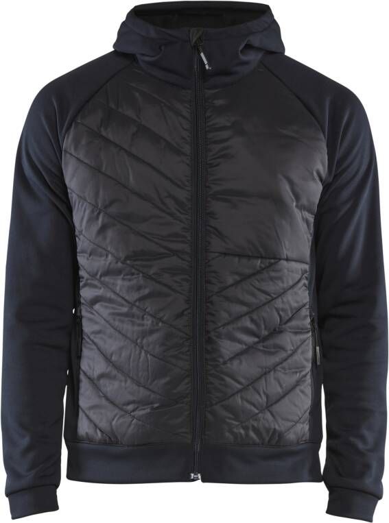 Blåkläder Hybride sweater 34632526 | Donker marineblauw Zwart | Maat XXL 7330509713198