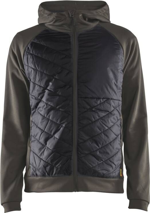 Blåkläder Hybride sweater 34632526 | Groen Zwart | Maat XXL 7330509713112