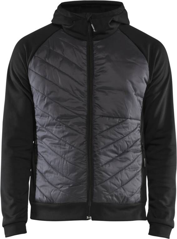 Blåkläder Hybride sweater 34632526 | Zwart Donkergrijs | Maat 3XL 7330509713457