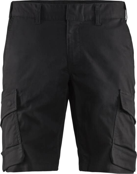 Blåkläder Industrie short met stretch 14461832 | Zwart | 7330509758342