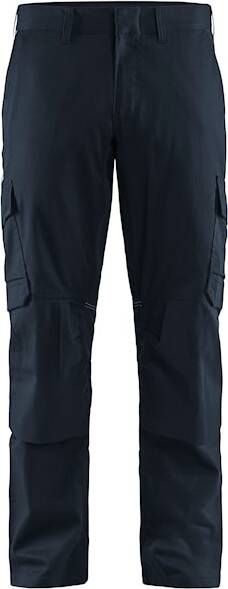 Blåkläder Industrie werkbroek stretch met kniezakken 14481832 | Donker marineblauw Zwart | 7330509758847