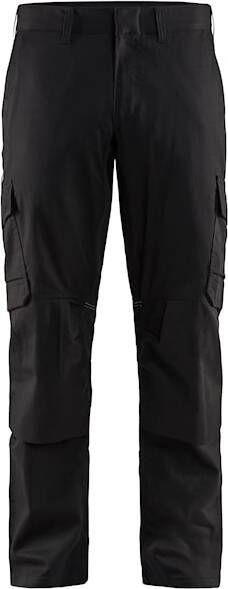 Blåkläder Industrie werkbroek stretch met kniezakken 14481832 | Zwart | 7330509759820